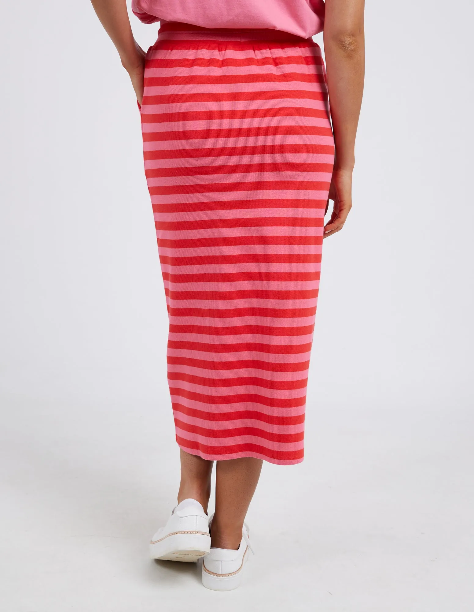 Sunset Skirt Cherry & Peach Stripe