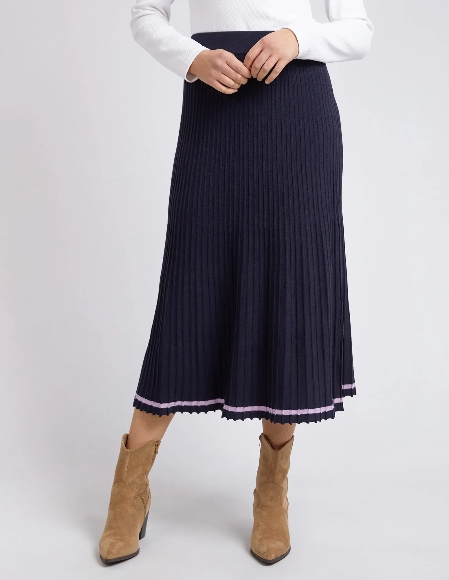 Tammy Knit Skirt Dark Sapphire