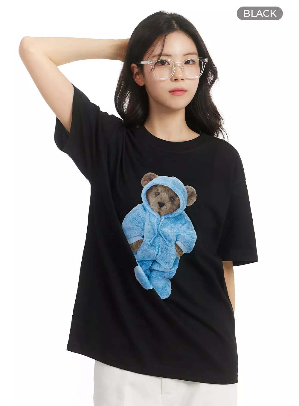 Teddy Graphic Oversized Tee OF428