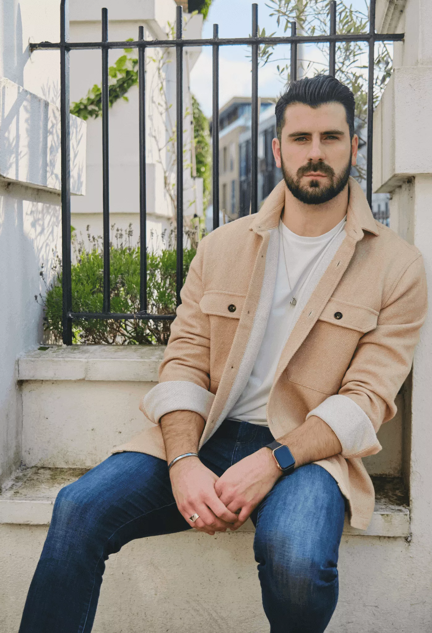 The James 100% Recycled Overshirt | Beige