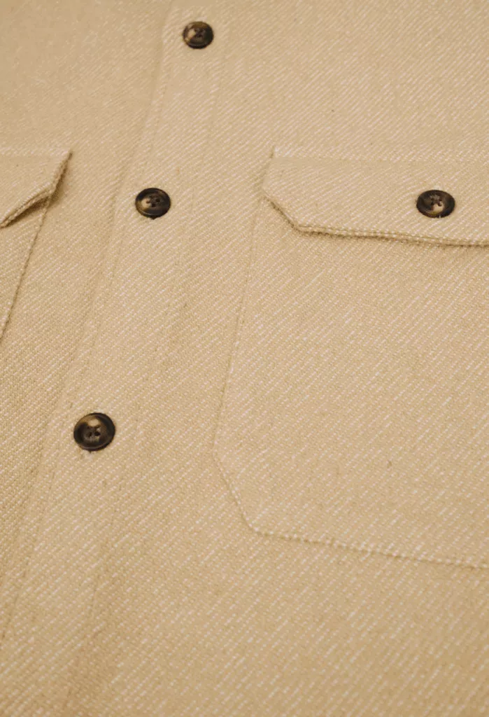 The James 100% Recycled Overshirt | Beige