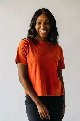 The Talayna Oversized Tee in Orange