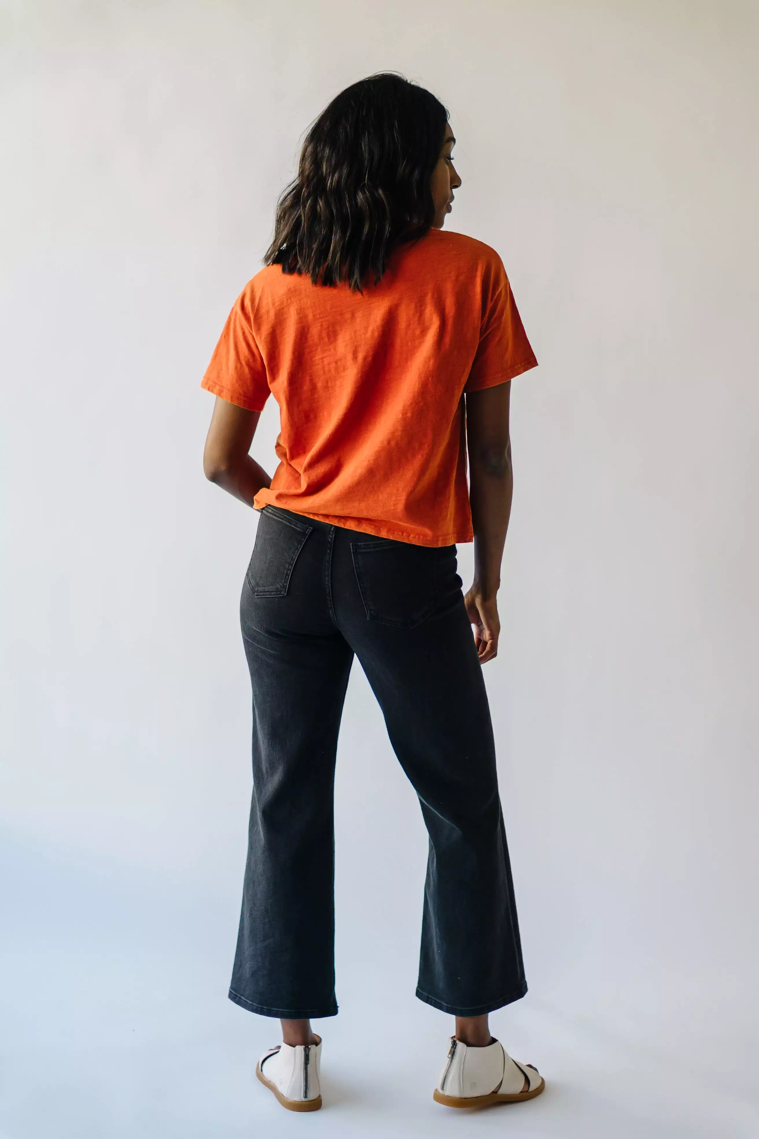 The Talayna Oversized Tee in Orange