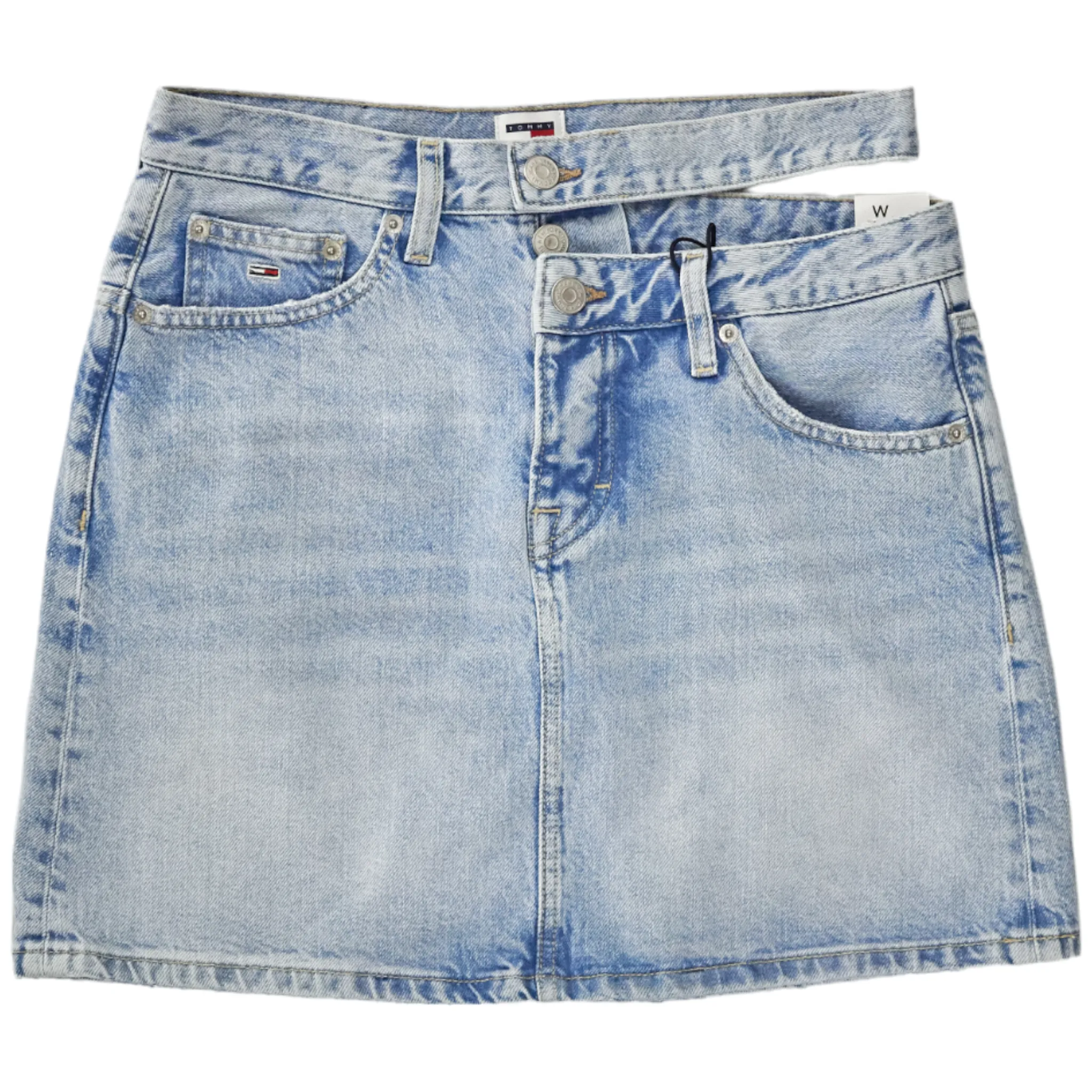 Tommy Hilfiger Blue Mom Cut-Out Skirt