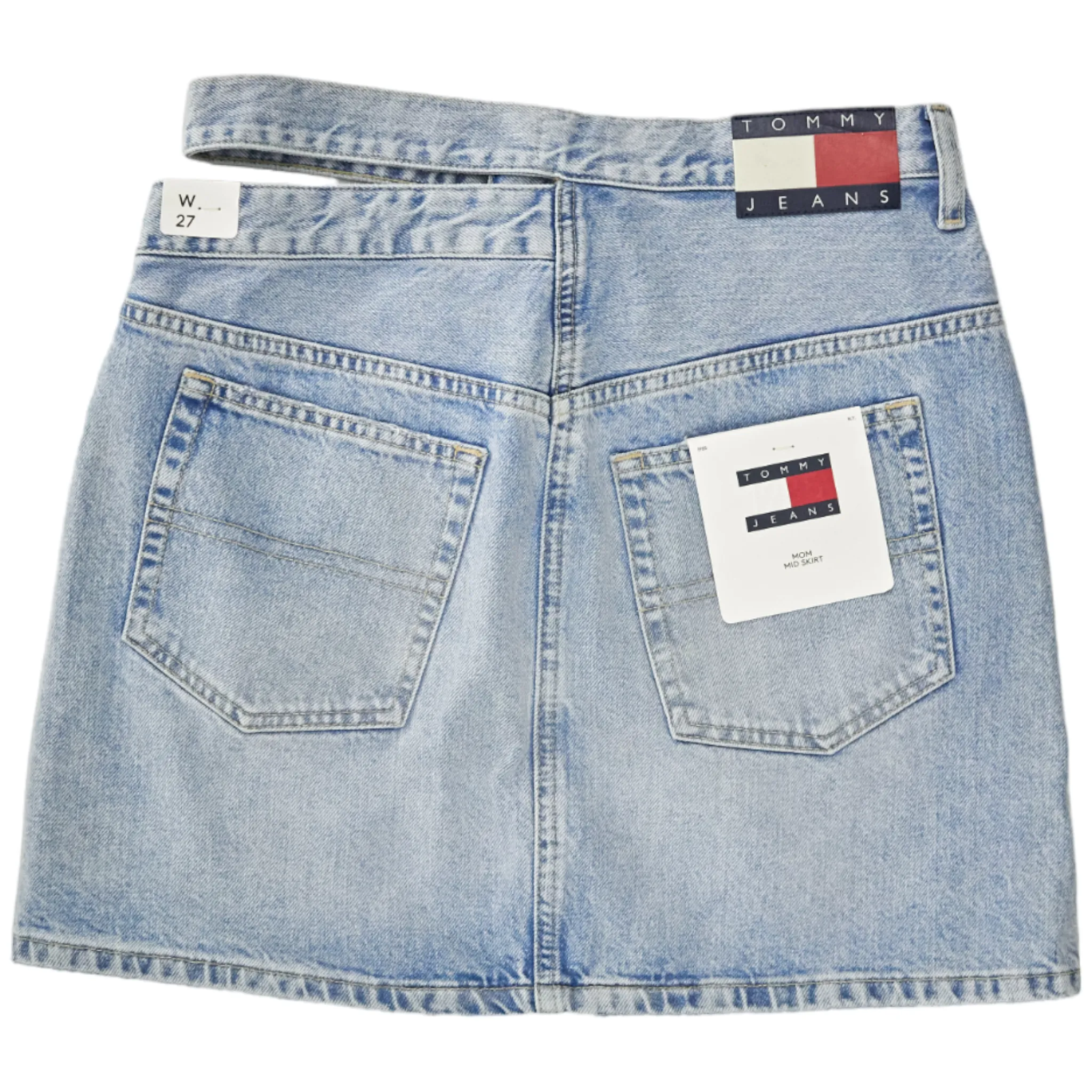 Tommy Hilfiger Blue Mom Cut-Out Skirt