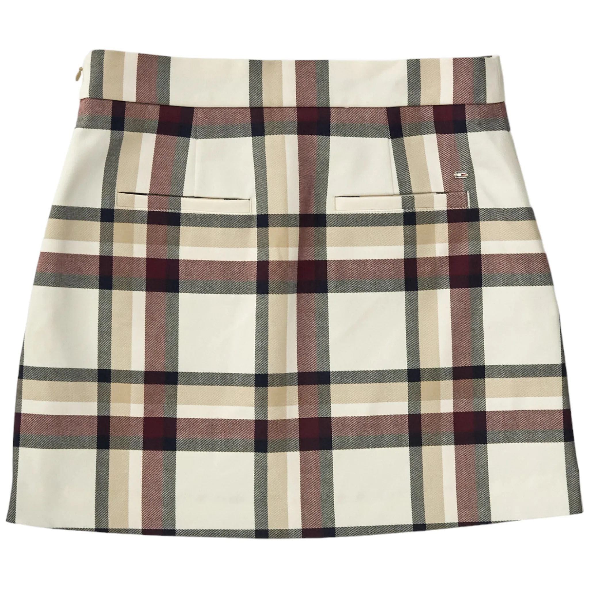 Tommy Hilfiger Cream/Multi Check Mini Skirt