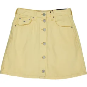 Tommy Jeans Yellow A-Line Skirt