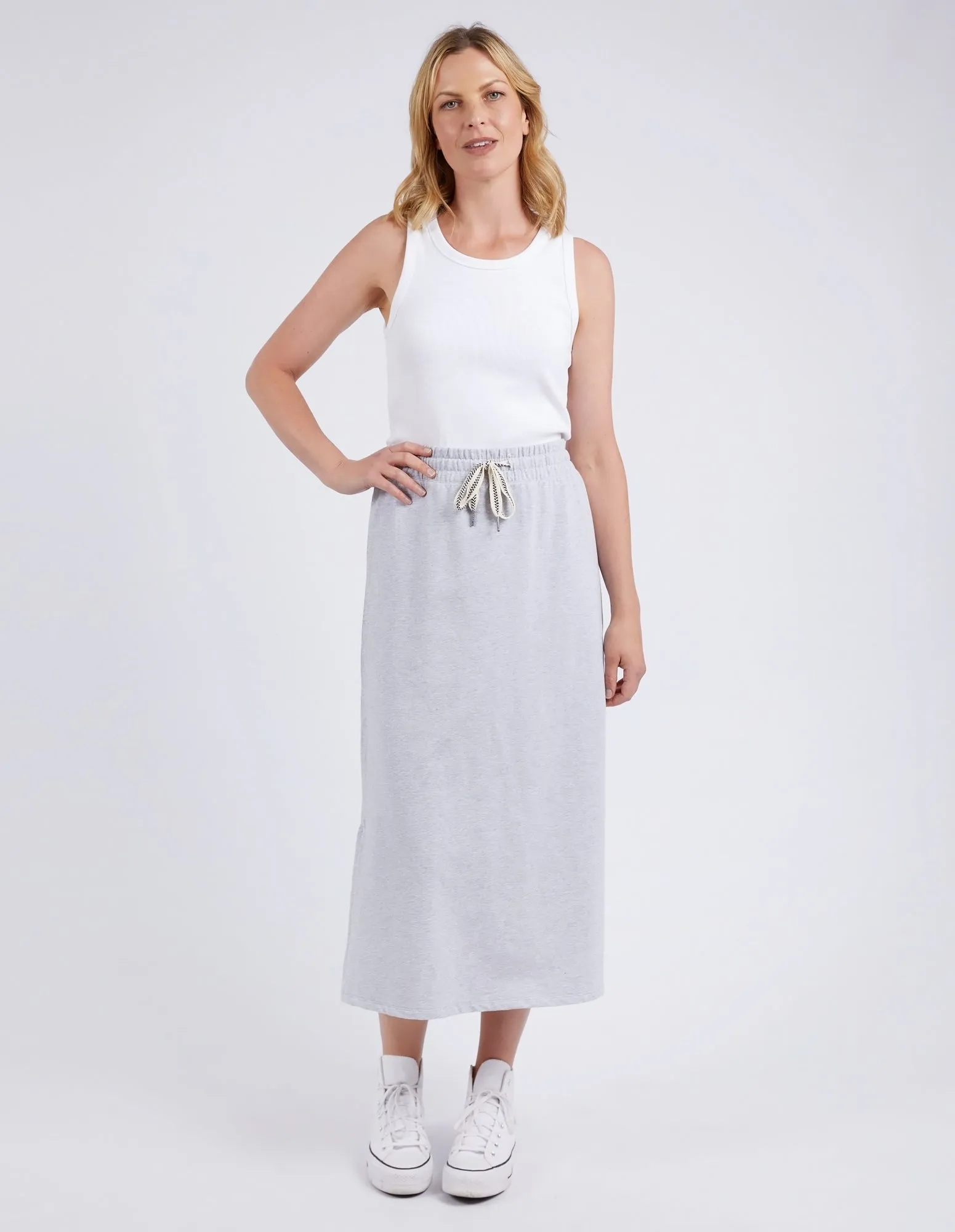 Travel Skirt Grey Marle