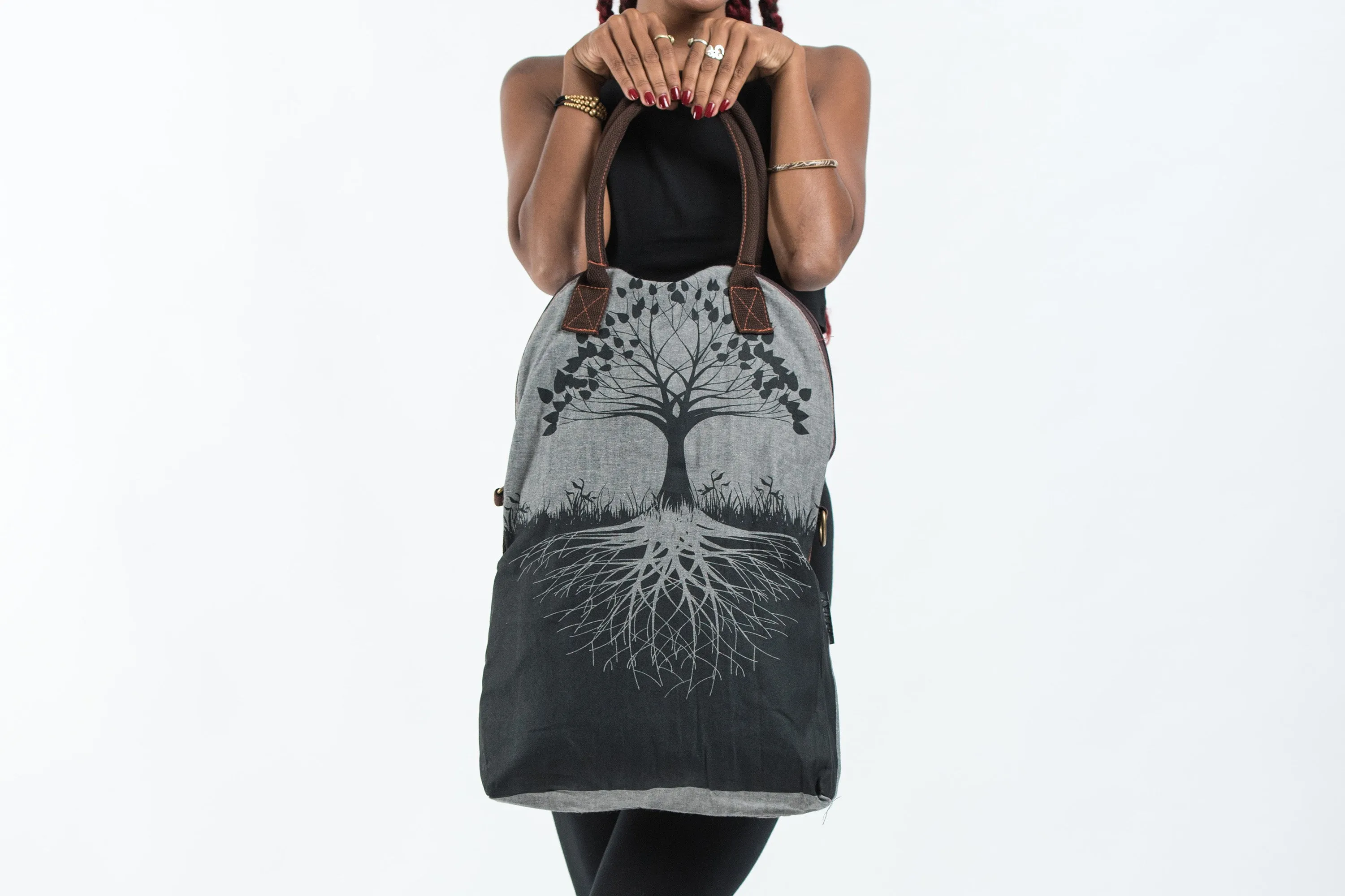 Tree of Life Denim Everyday Tote Bag