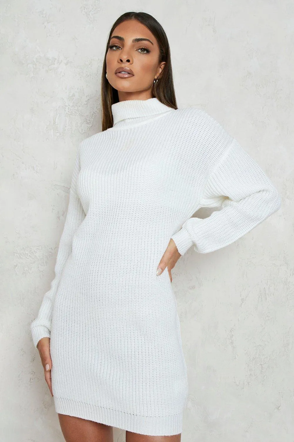 Turtleneck Sweater Dress