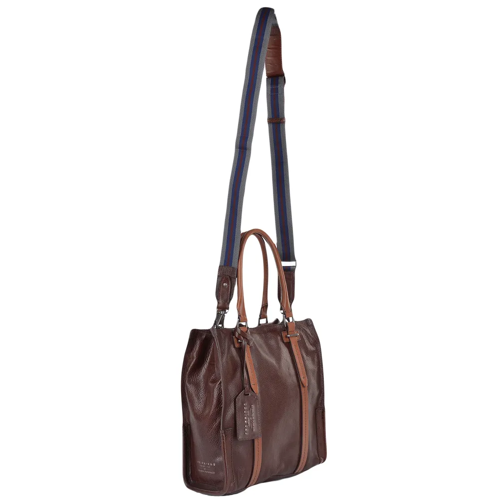 Unisex Shopper Work Bag Brown : 0650041P