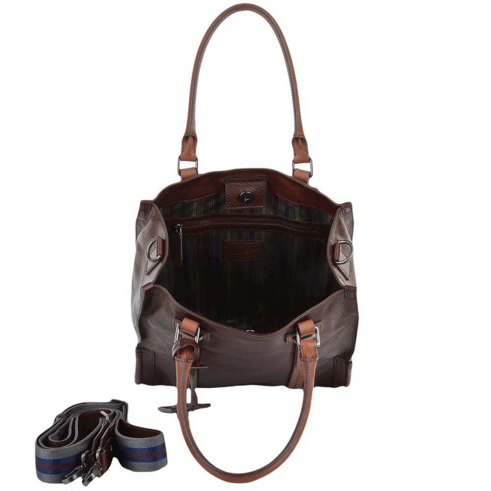 Unisex Shopper Work Bag Brown : 0650041P