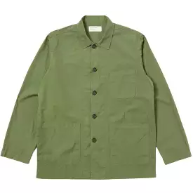 UNIVERSAL WORKS Bakers Overshirt In Birch Organic Fine Poplin