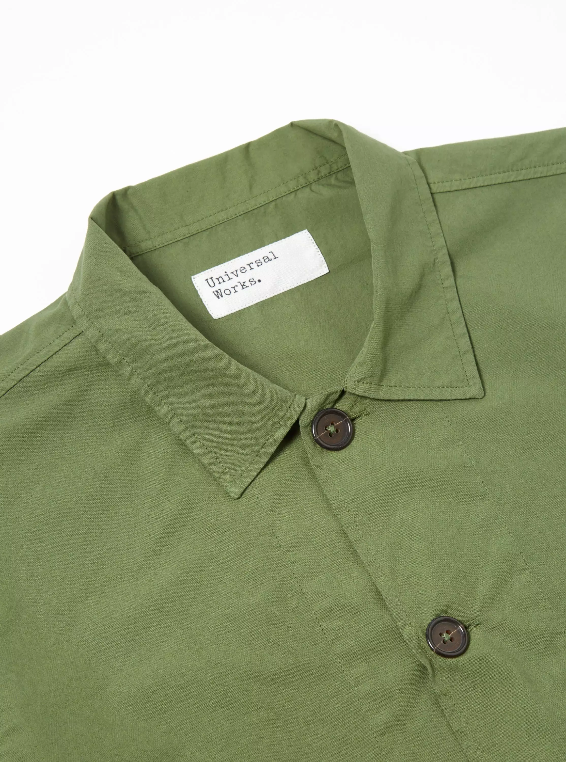 UNIVERSAL WORKS Bakers Overshirt In Birch Organic Fine Poplin