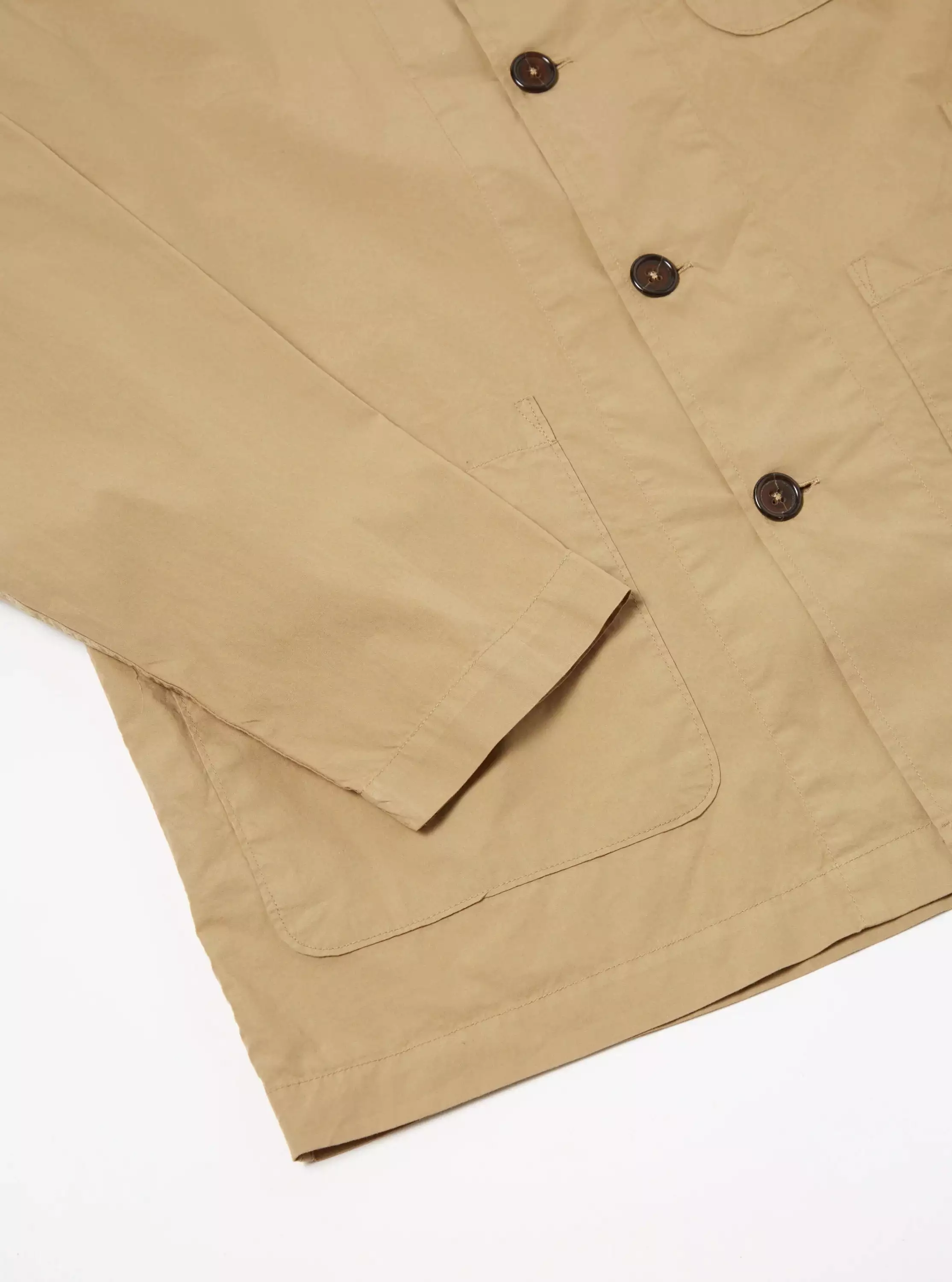 UNIVERSAL WORKS Bakers Overshirt In Summer Oak Organic Fine Poplin