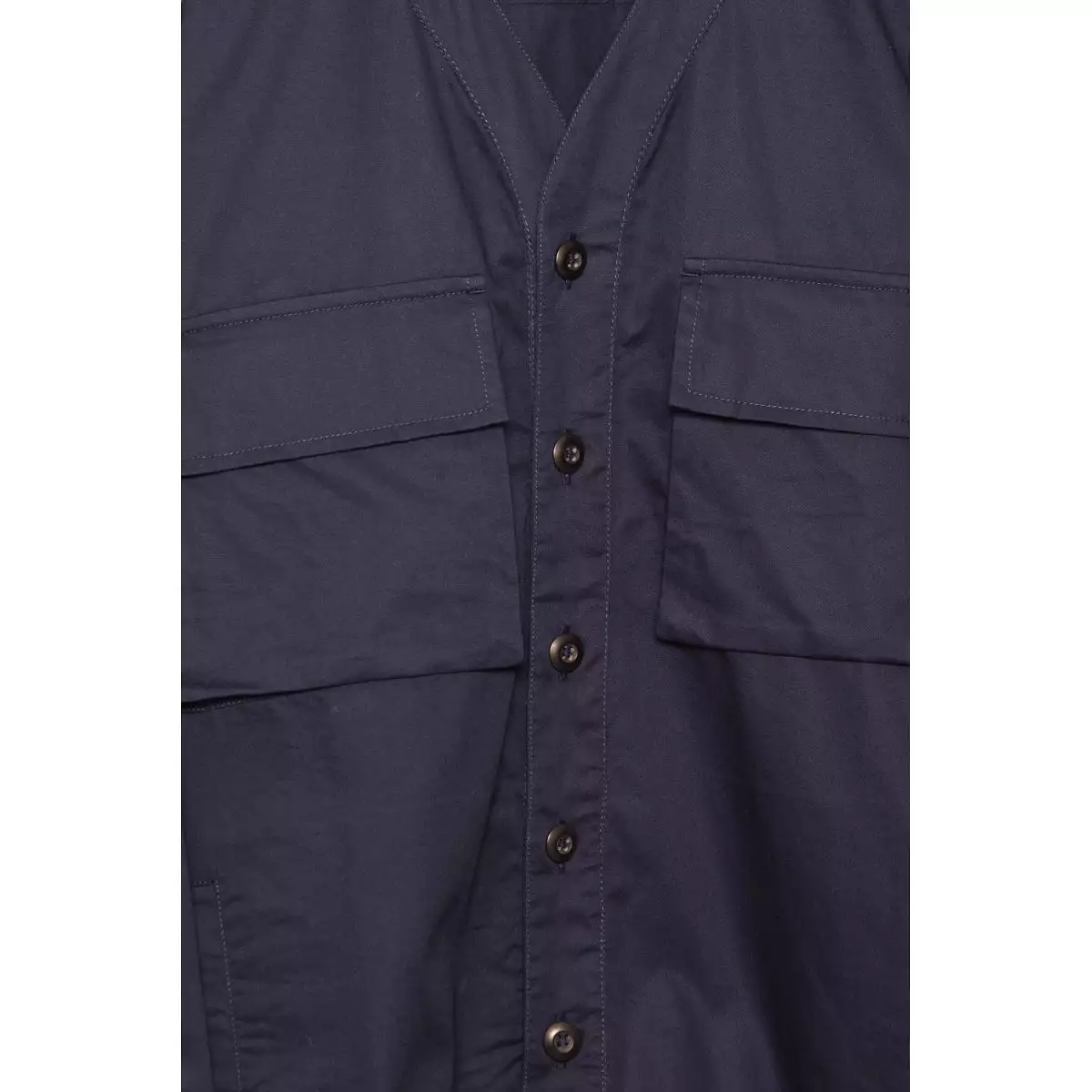 Universal Works Parachute Shirt fine twill navy P28065