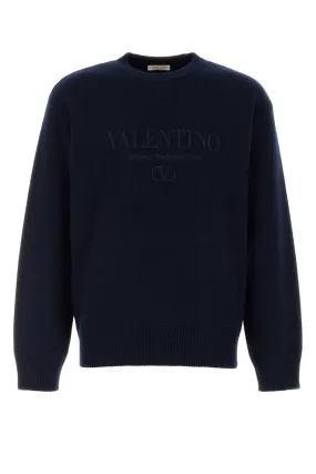 Valentino Garavani Dark Blue Wool Sweater