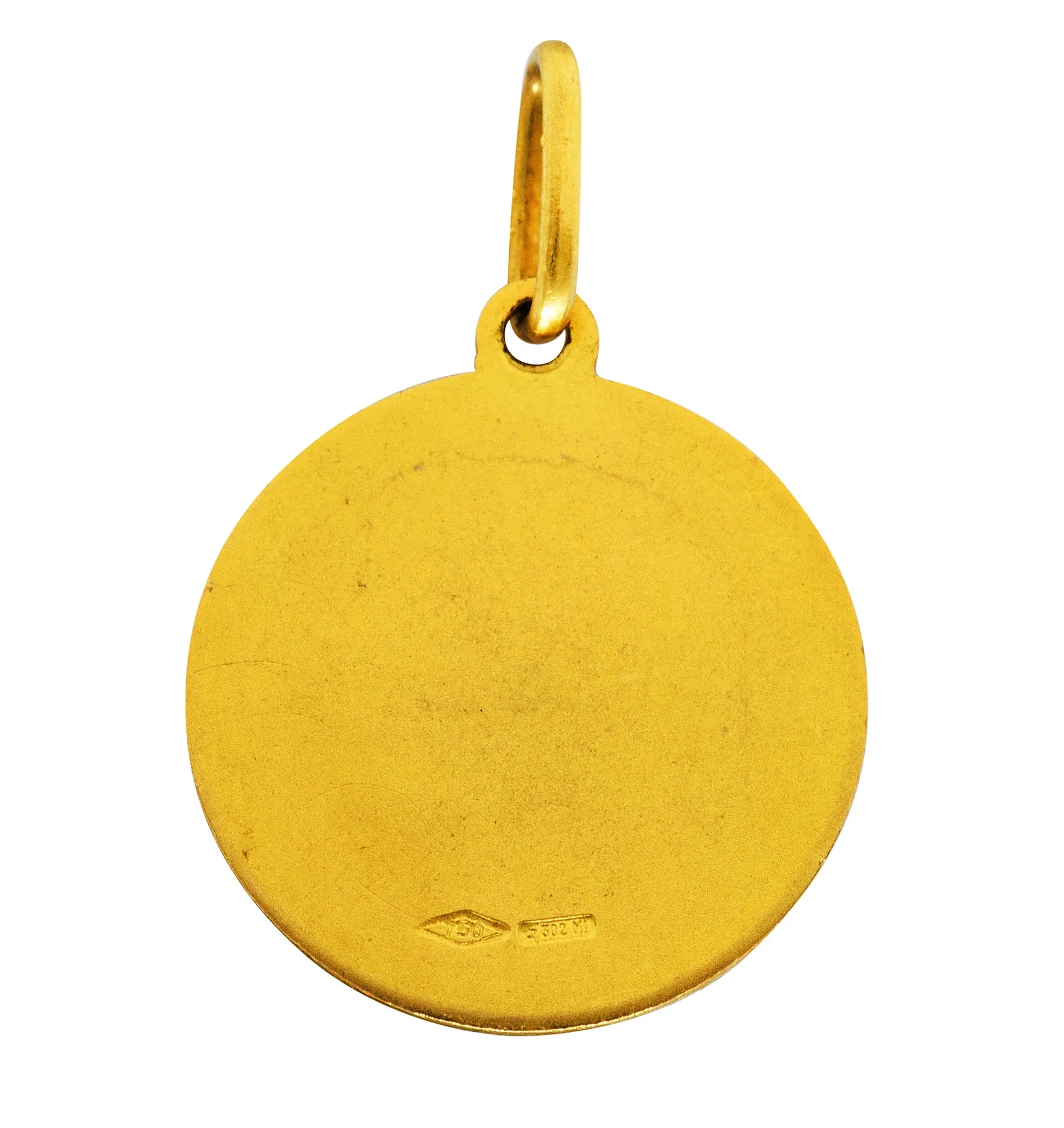 Vintage 18 Karat Gold Libra Zodiac Charm