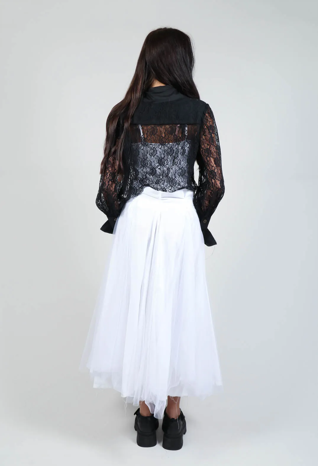 Vintage Lace Crop Shirt