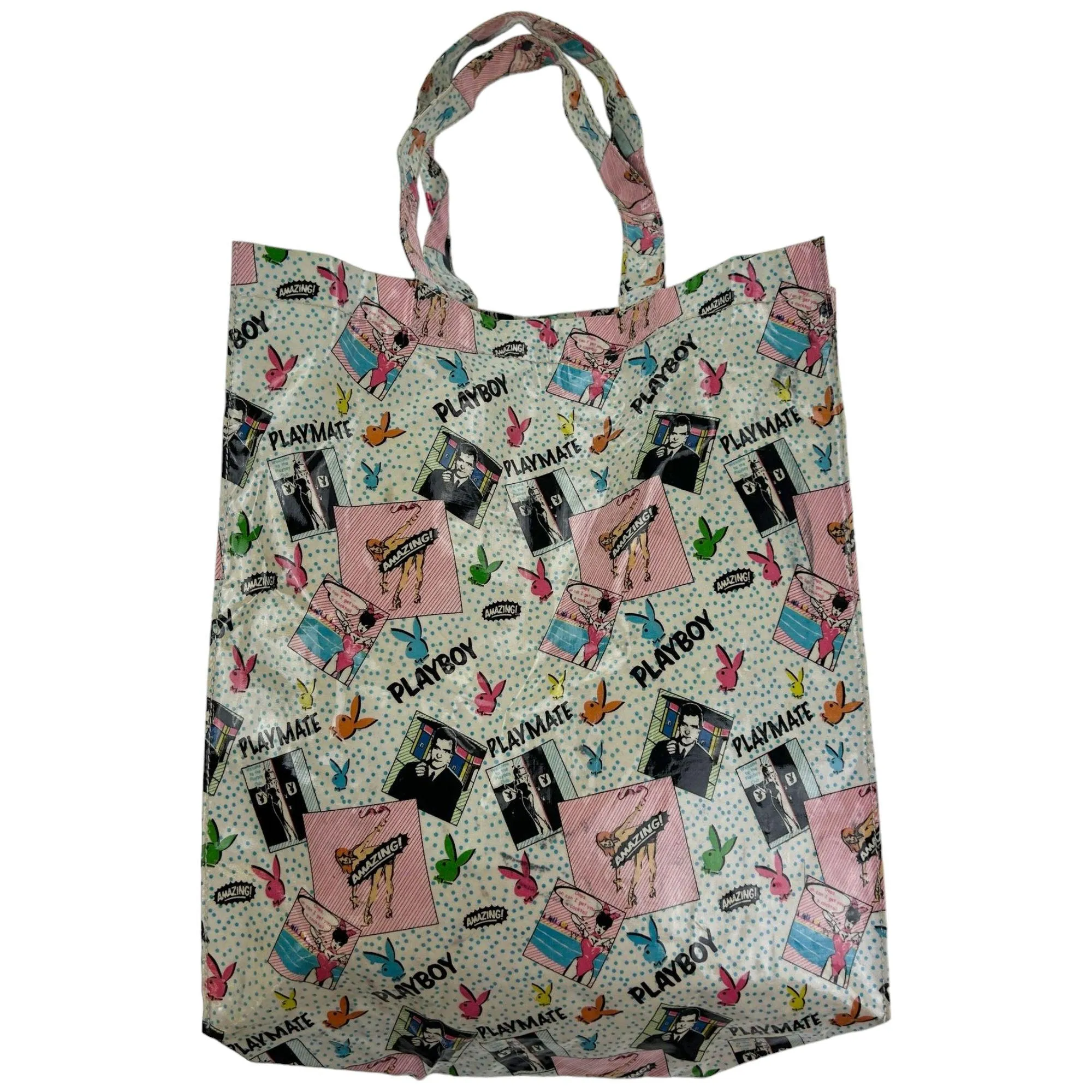 Vintage Playboy Bunny Print Tote Bag