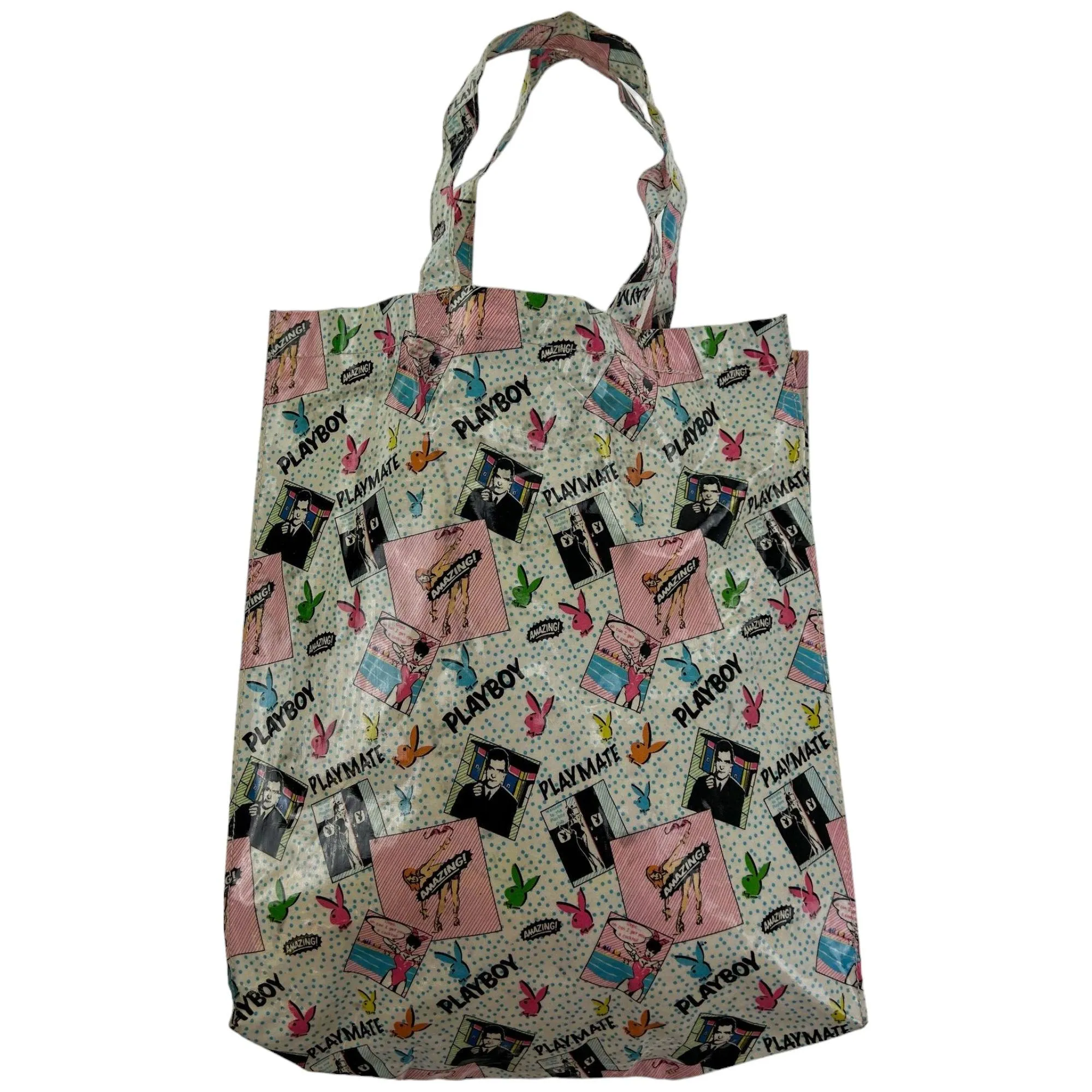 Vintage Playboy Bunny Print Tote Bag