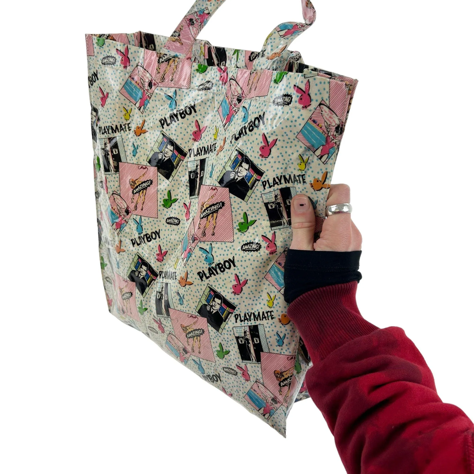 Vintage Playboy Bunny Print Tote Bag