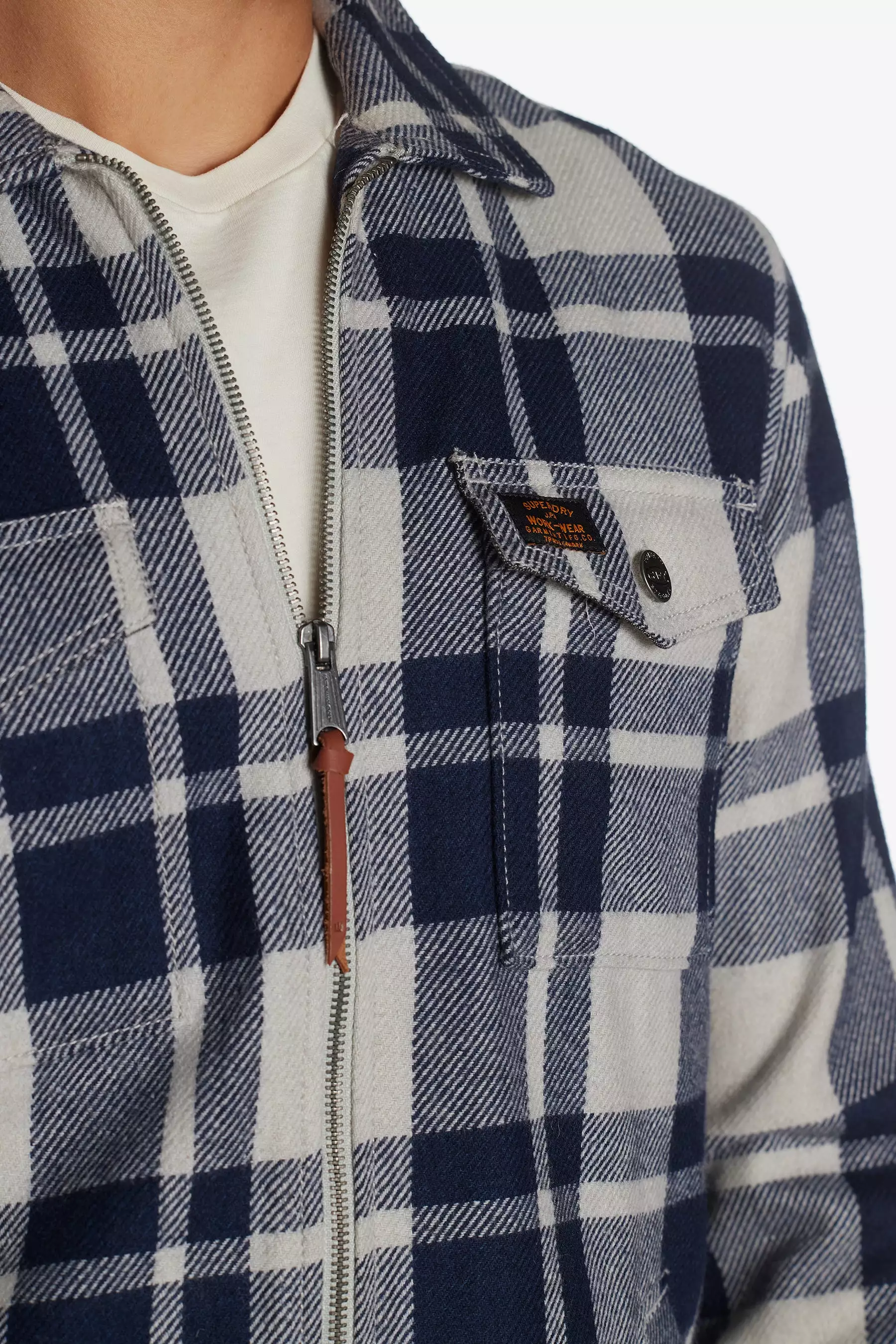 Vintage Wool Zip Overshirt