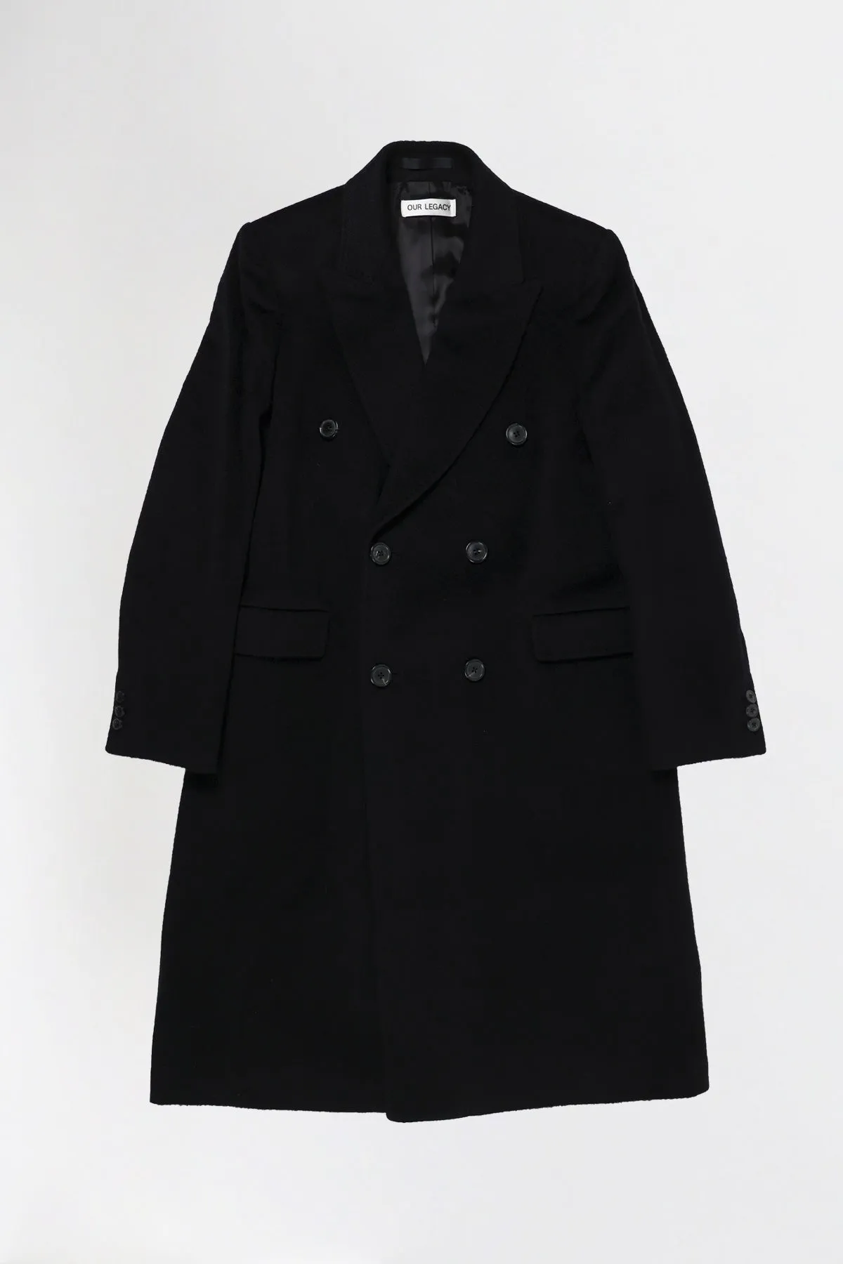 Whale Coat - Black Hairy Wool