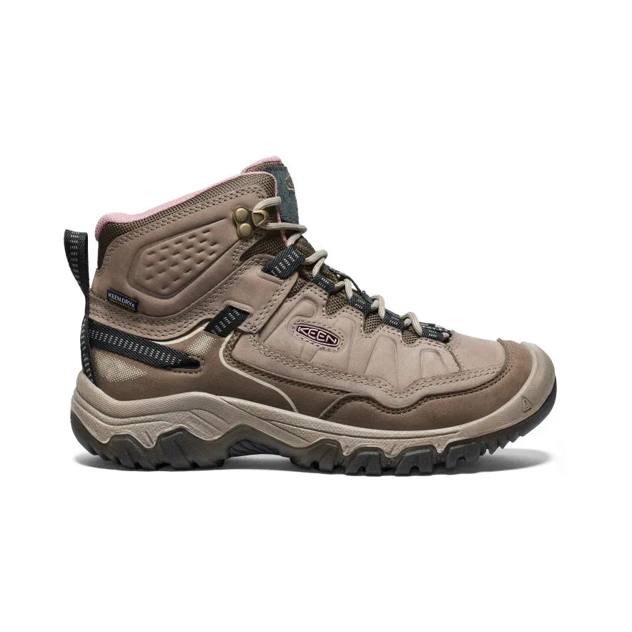 Women's Keen Targhee IV Waterproof Hiking Boot Color: Brindle/Nostalgia Rose