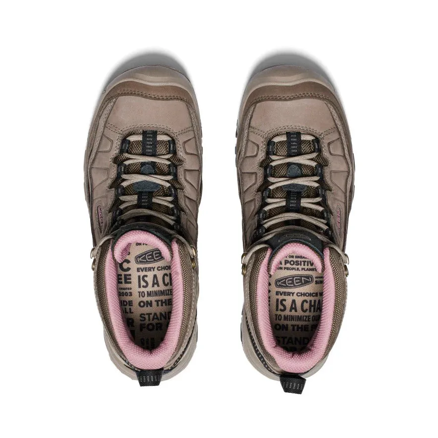 Women's Keen Targhee IV Waterproof Hiking Boot Color: Brindle/Nostalgia Rose