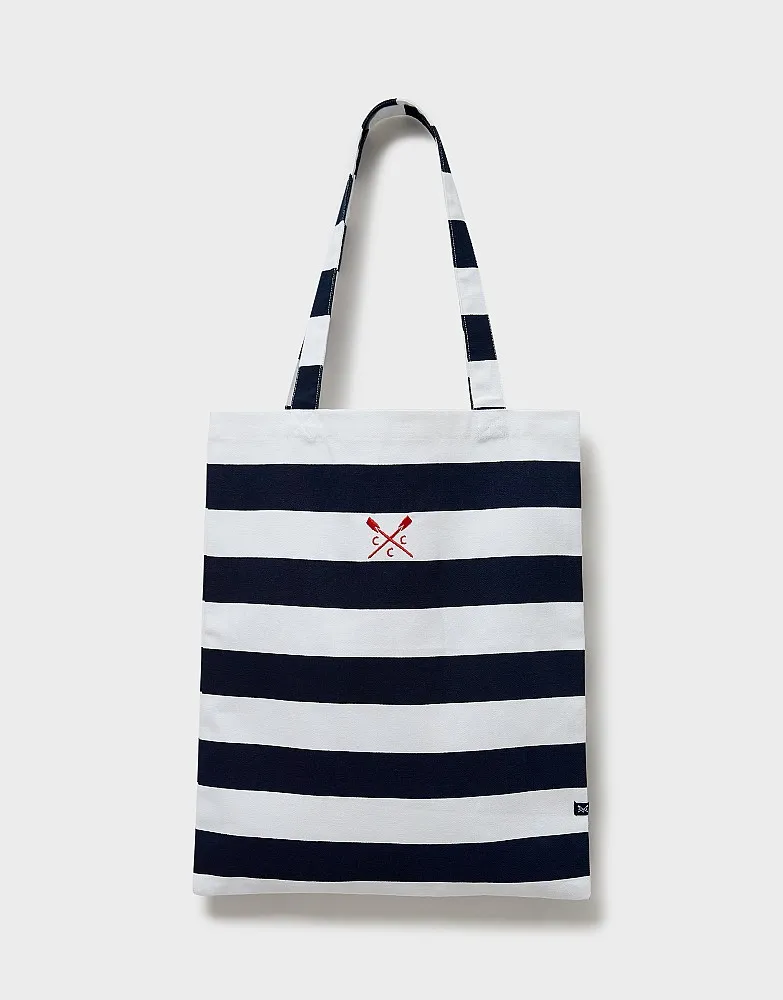 Women's Organic Stripe Cotton Canvas Shopper from Crew Clothing Company