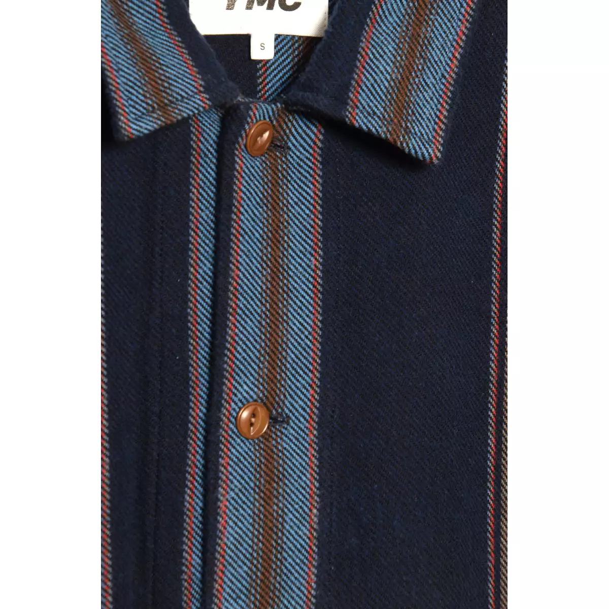 YMC PJ Overshirt blue multi