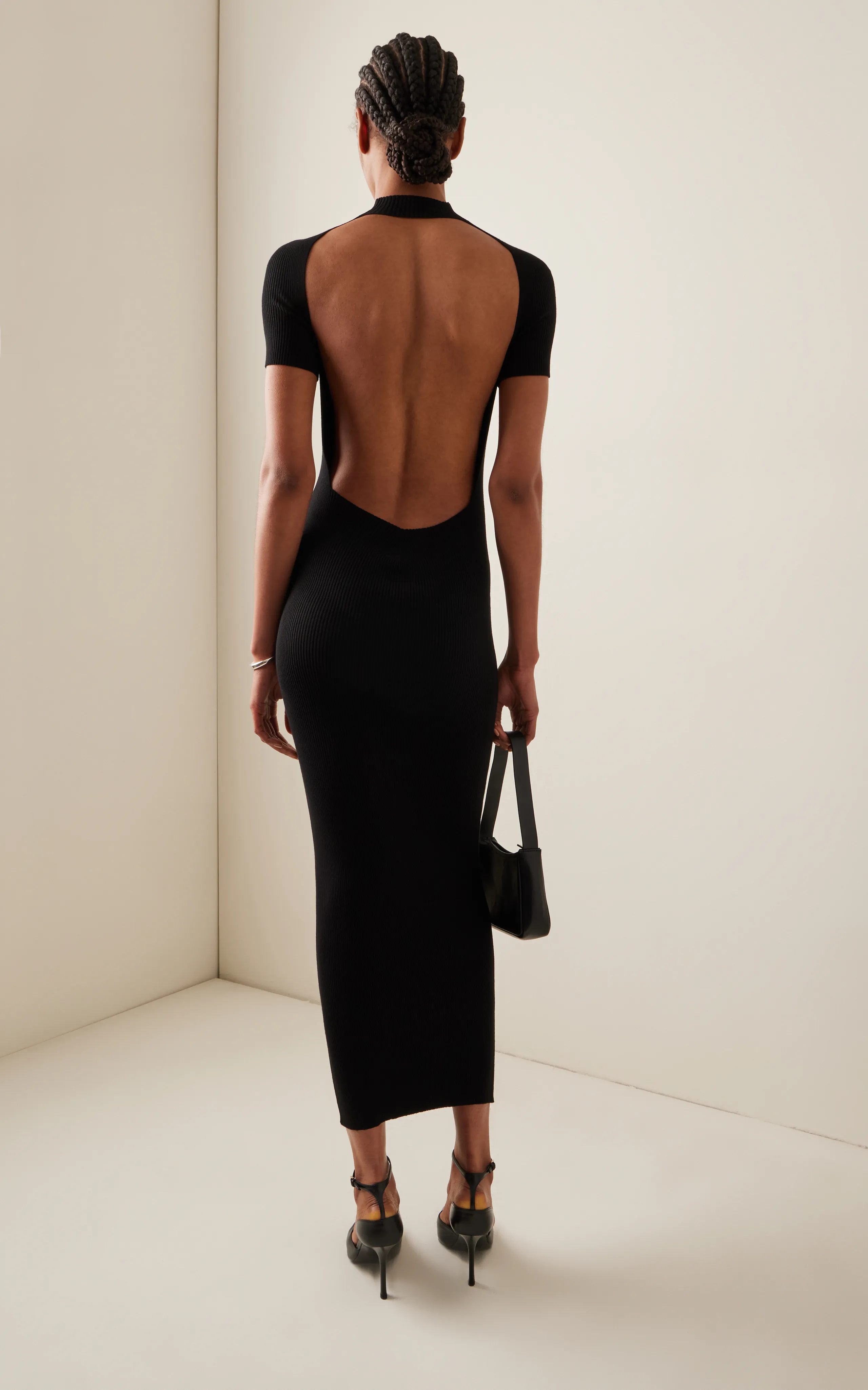 Zeynep Arçay Backless Knitted Midi Dress