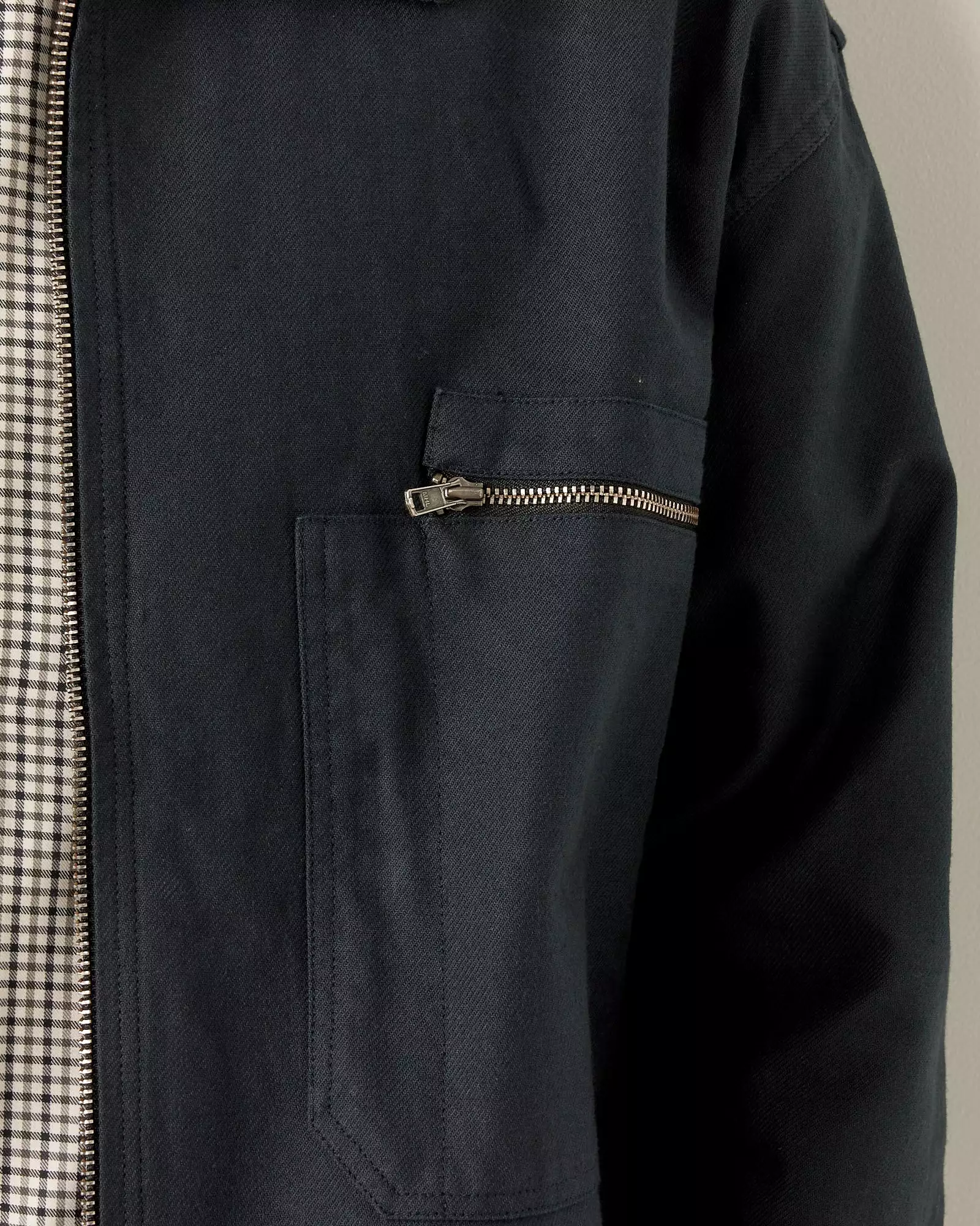 Zip Overshirt in Dark Navy